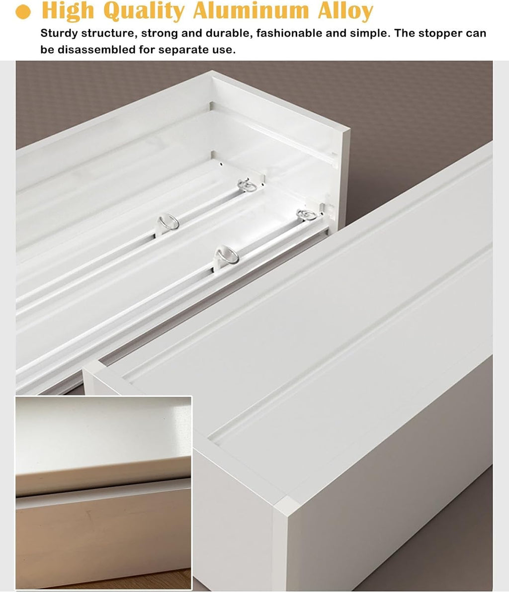 Three-Track Curtain Rod & Valance – Adjustable Window Hardware