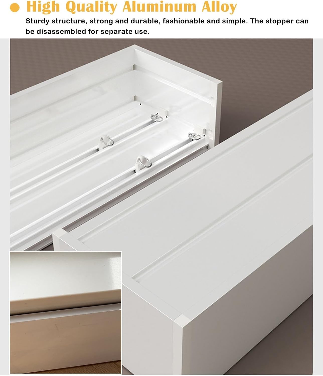 Three-Track Curtain Rod & Valance – Adjustable Window Hardware