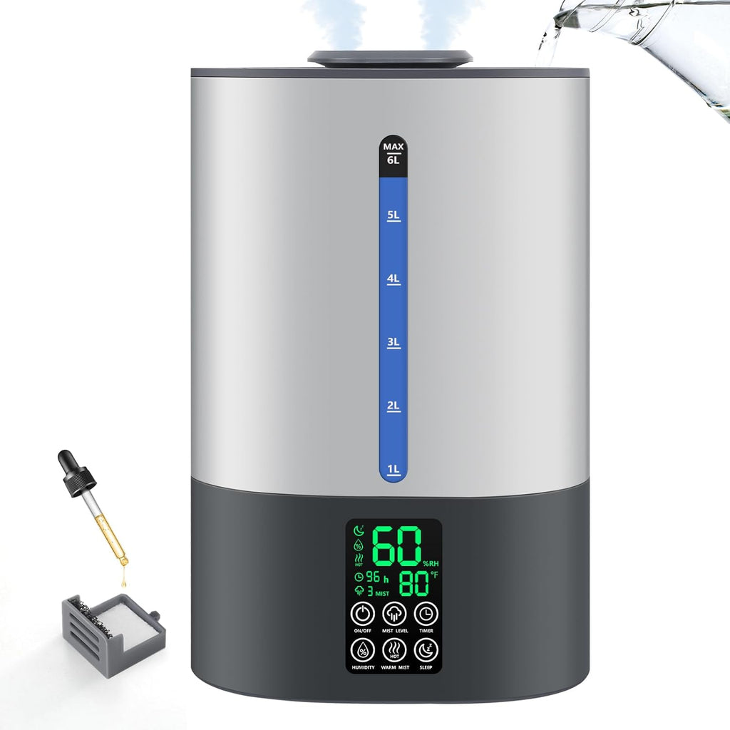 Ultrasonic Humidifier & Essential Oil Diffuser – Adjustable Auto Shut-Off