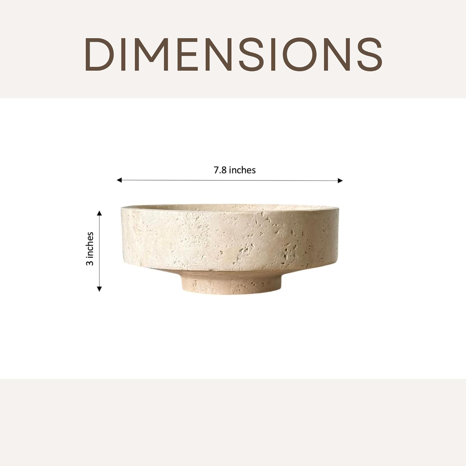 Natural Stone Catchall Tray – Minimalist Desk Organizer