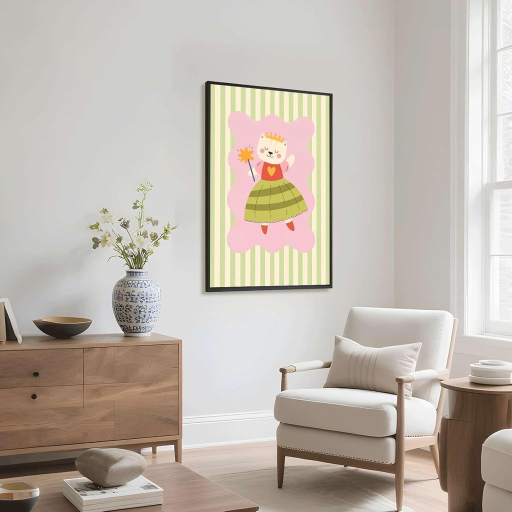 Princess Minimalist Aesthetic Room Decor – Elegant Modern Home Accent