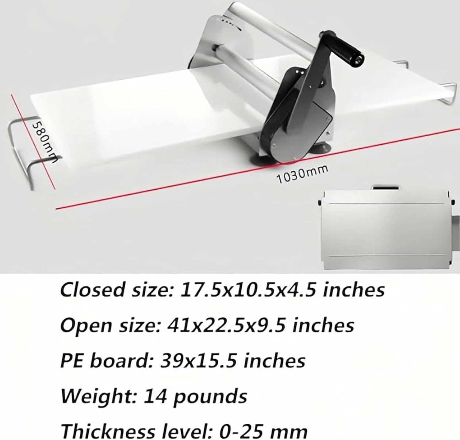 Stainless Steel Dough Sheeter – Baking & Pastry Tool
