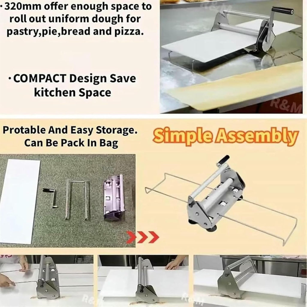 Stainless Steel Dough Sheeter – Baking & Pastry Tool