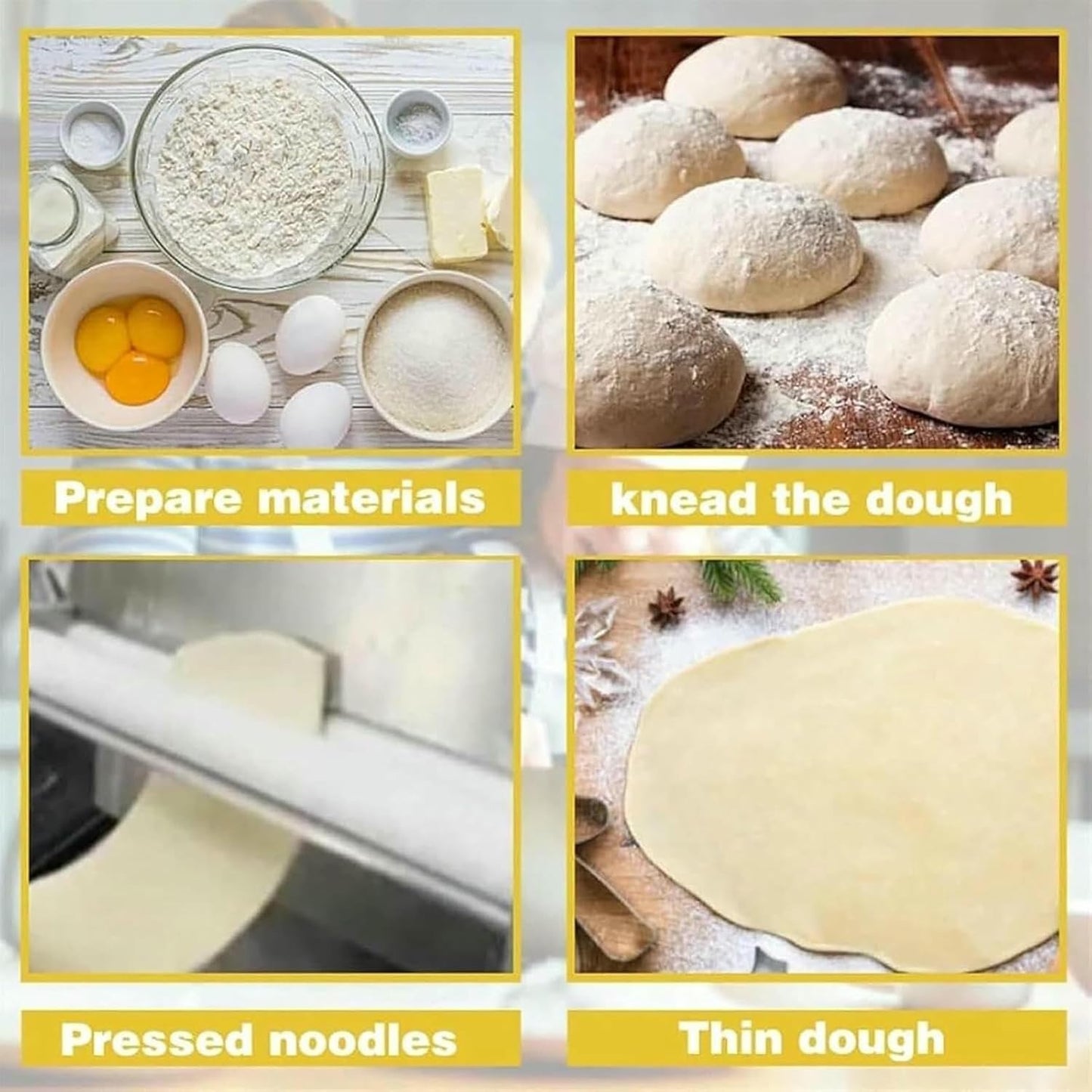 Stainless Steel Dough Sheeter – Baking & Pastry Tool