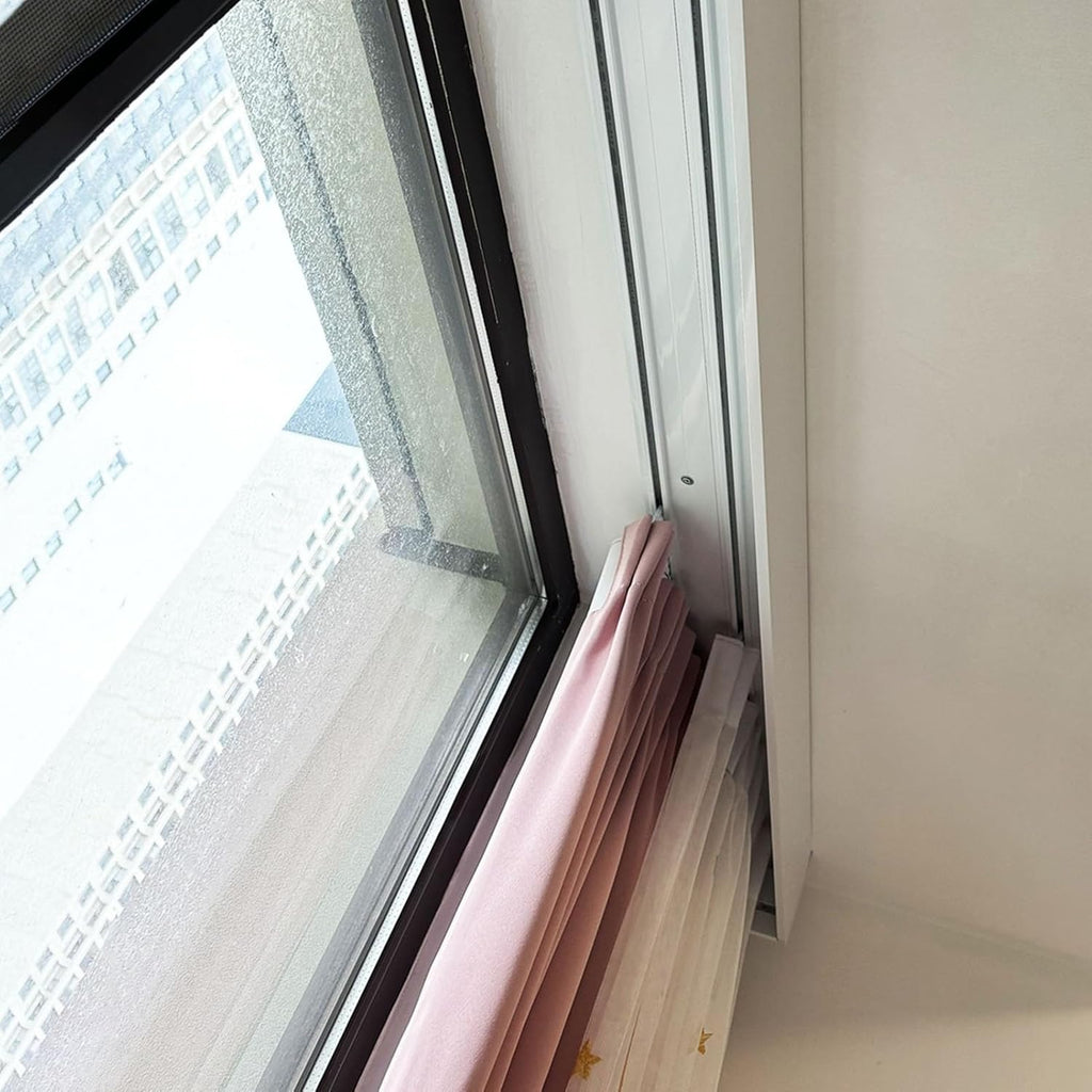 Three-Track Curtain Rod & Valance – Adjustable Window Hardware