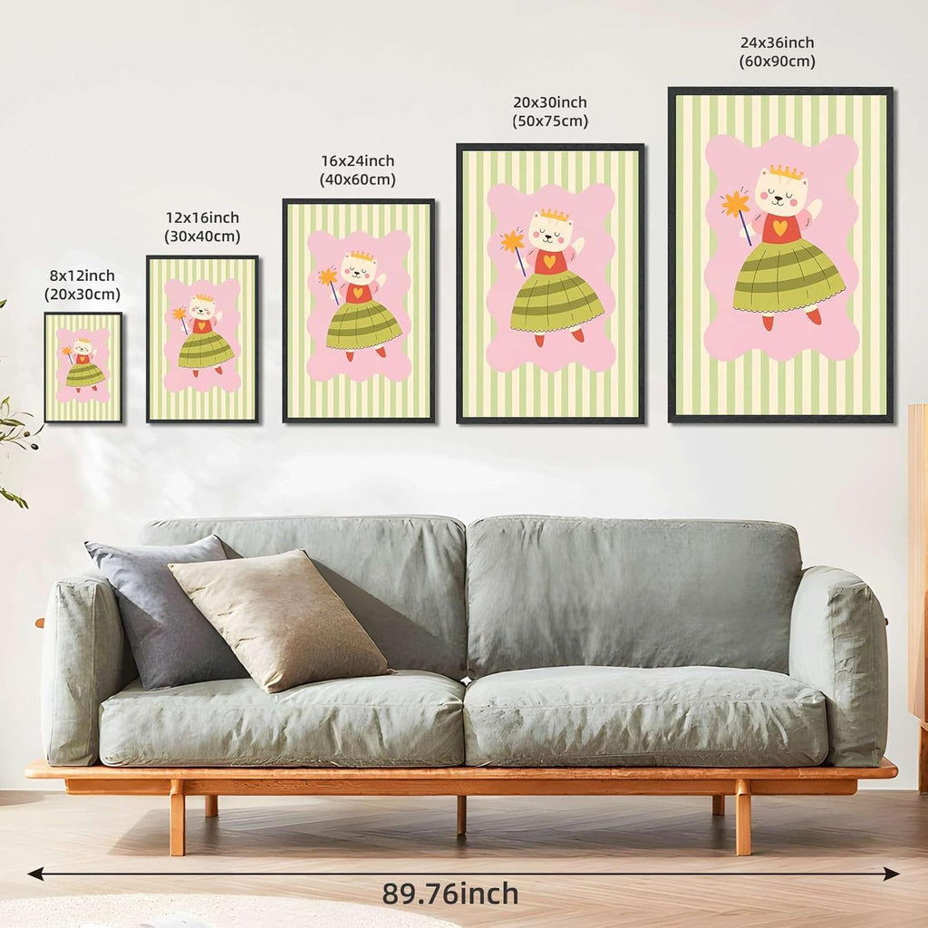 Princess Minimalist Aesthetic Room Decor – Elegant Modern Home Accent