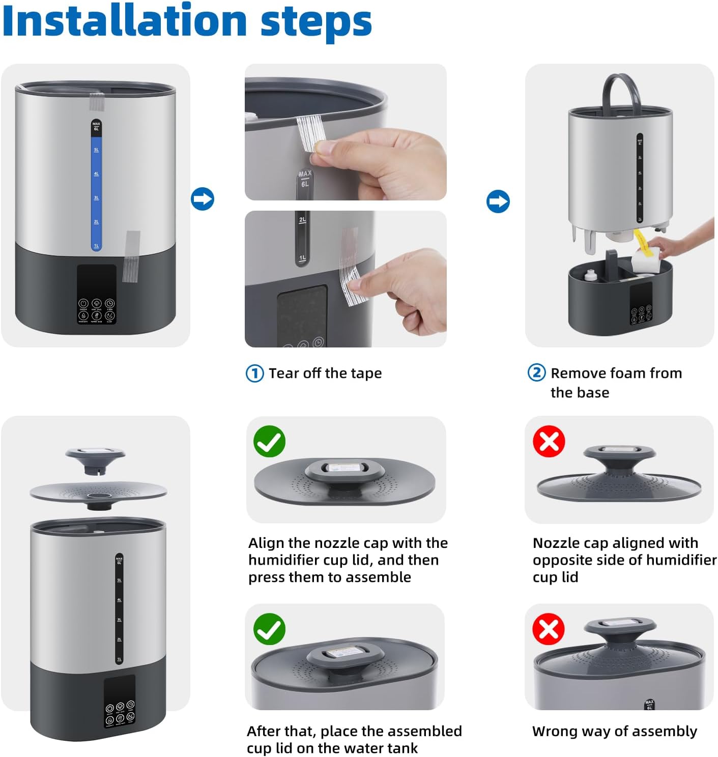 Ultrasonic Humidifier & Essential Oil Diffuser – Adjustable Auto Shut-Off