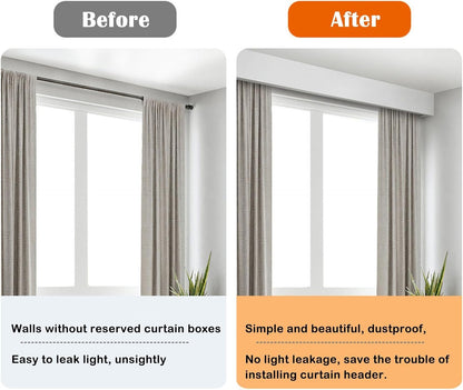 Three-Track Curtain Rod & Valance – Adjustable Window Hardware