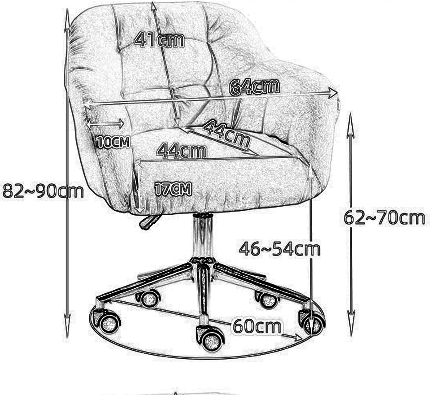 Ergonomic Mid-Back Office Chair – Home & Computer Essentials