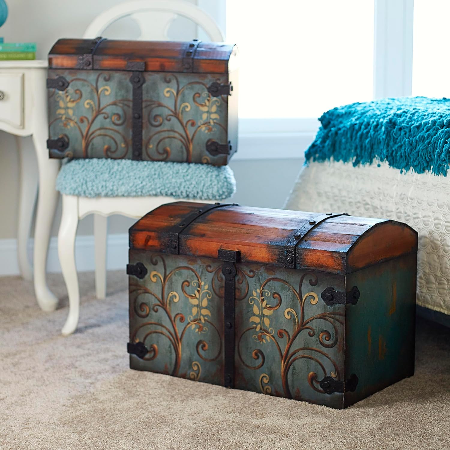 Vintage-Style Storage Bin – Practical Home Organizer